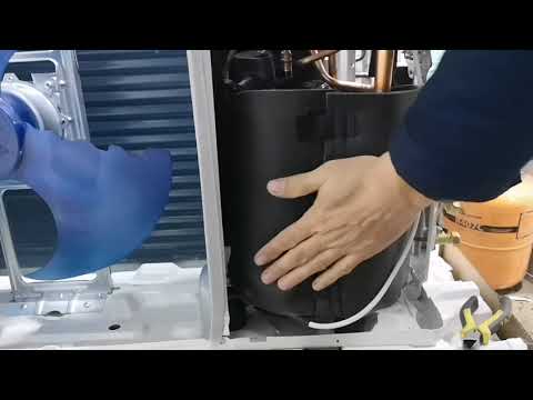 Видео: Монтаж зимнего комплекта на кондиционере 5кв. Для работы на холод в зимний период до - 40 градусов.