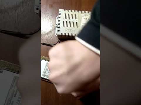 Видео: подключение блока вызова vizit BVD311 к блоку управления vizit BUD302