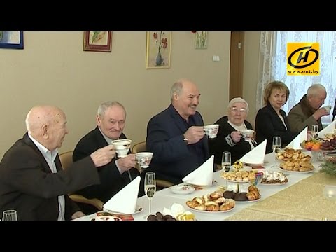 Видео: Александр Лукашенко посетил дом-интернат «Світанак»