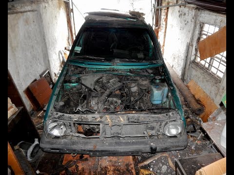 Видео: VW Golf 2 Простоял много лет в гараже. Пытаемся запустить двигатель.
