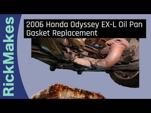 Видео: Замена прокладки масляного поддона Honda Odyssey EX-L 2006 года