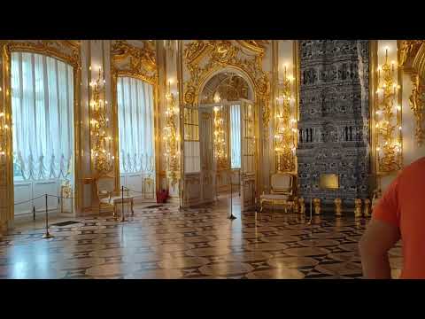 Видео: Такое богатство поражает. Екатерининский дворец в Царском Селе.