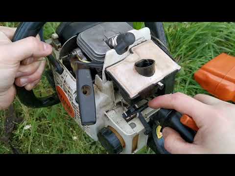 Видео: Бензопила не глохнет stihl ms 170/180