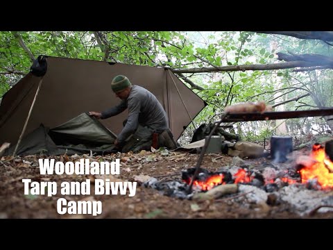 Видео: Лесной брезент и бивуак. Курица с лапшой и сладкий чили на костре. Где я пропадал?