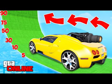 Видео: НА СКОЛЬКО ГРАДУСОВ ЗАЕДЕТ РЕАКТИВНАЯ ЧИТ ТАЧКА ПО ОГРОМНОЙ ДУГЕ? ЭКСПЕРИМЕНТЫ В ГТА 5 ОНЛАЙН