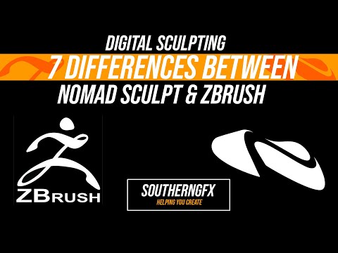 Видео: 3D-скульптура — ZBRUSH против NOMAD SCULPT — 7 больших отличий