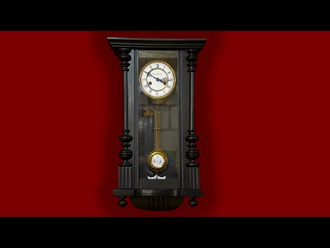 Видео: Немецкие настенные часы Густав Беккер.Clock Gustav Becker/ 1910 г.в.