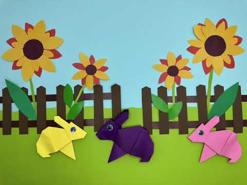 Видео: ORIGAMI LESSON🐇 / How to make Origami Rabbit/ Делаем Кролика из бумаги/ 토끼 종이접기 #diy #origami 🐇🐇🐇