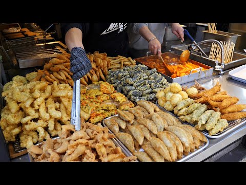 Видео: Закусочная Tteokbokki любима известными корейскими ютуберами! / Корейская еда / spicy rice cake