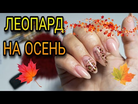 Видео: Осенний дизайн ногтей с леопардовым принтом.