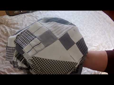 Видео: Одеяло из мужских рубашек. Лоскутное шитьё.( часть1)