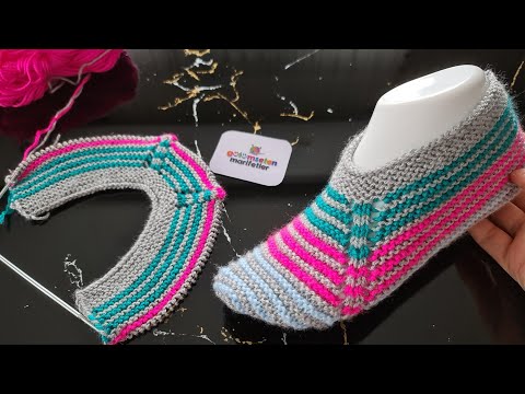 Видео: Вязание женских пинеток и носков очень легко нового дизайна