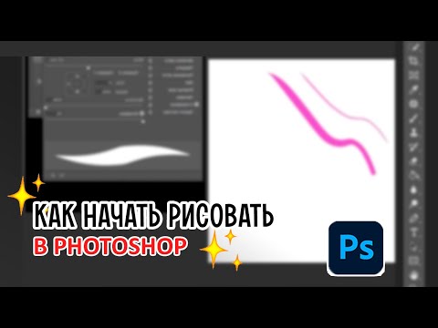 Видео: Как начать рисовать в Photoshop? Как настроить кисть для рисования? Инструменты и слои для художника