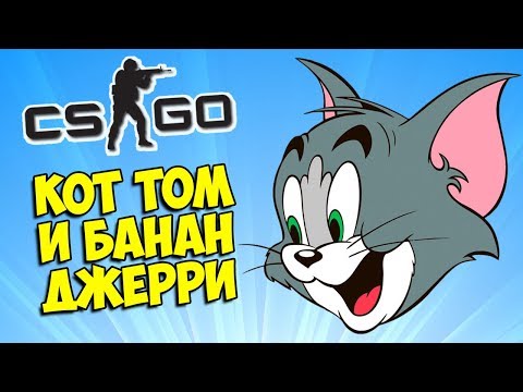 Видео: КОТ ТОМ И БАНАН ДЖЕРРИ 😼 CS:GO Тролль Прятки (КС ГО Маньяк)