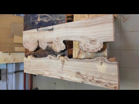 Видео: Стол - Река! Как и за сколько его можно изготовить. Часть 1. Подготовка слэба.