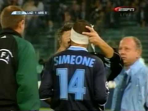 Видео: ЛЧ 2000-01 1 гр этап Группа B 4 тур  Лацио Арсенал  фрагменты