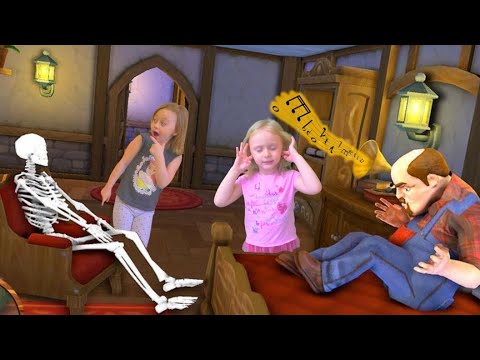 Видео: Кино Жуткий Сосед (Scary Stranger 3D). Прохождение всех уровней в игре. Сборник серий.