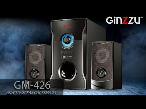 Видео: Обзор на мультимедийную акустическую систему 2.1 с Bluetooth от GINZZU. Model: GM-426.