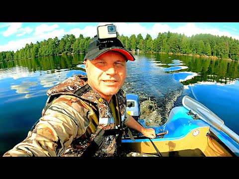 Видео: ЗА ЩУКОЙ НА MIKATSU M9 9FHS PRO. РЫБАЛКА В КАРЕЛИИ НА СЯМОЗЕРЕ. ОБКАТАЛ МОТОР И ПОЙМАЛ ЩУК.