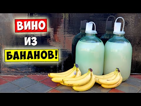 Видео: ВКУСНОЕ ВИНО из БАНАНОВ!!! Банановое Вино / Простой Рецепт / Banana Wine