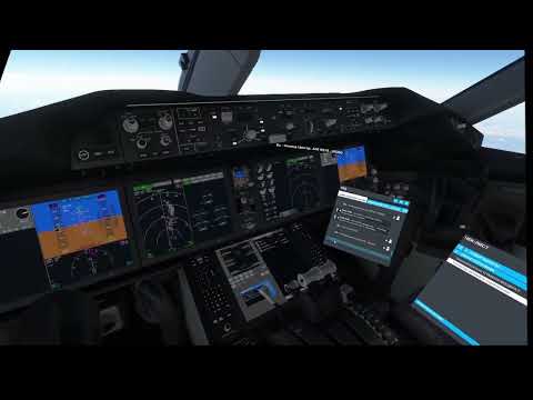 Видео: Полёт на Boeing 787-10 в MSFS 2020 с VR. Часть 3. Снижение, заход, autolanding
