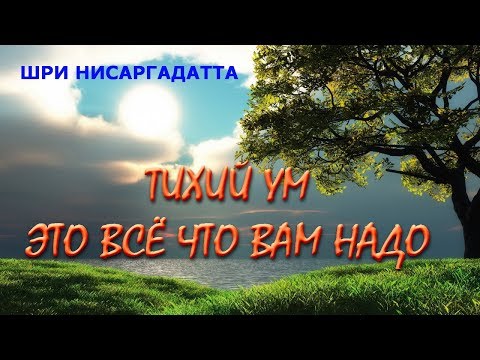 Видео: Тихий ум это всё что вам надо [Шри Нисаргадатта, НикОшо]