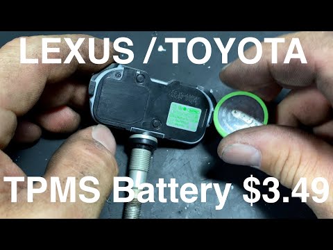 Видео: Замена батареи датчика TPMS Lexus / Toyota