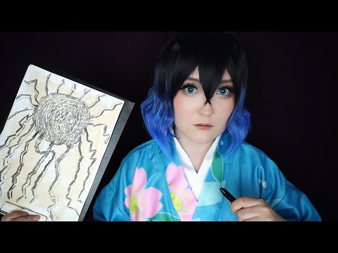 Видео: АСМР Иноске нарисует демона 🐗 ASMR Kimetsu no Yaiba RP (SUB)