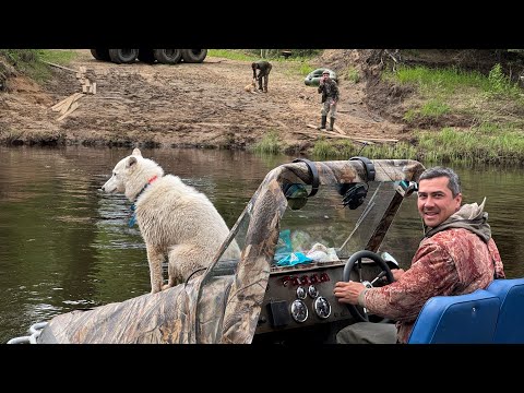 Видео: Аэролодка Берег / Продолжение рыболовного путешествия в горы Урала ч.2