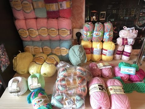 Видео: Летняя нора заполнена! Yarn art Cotonella, Begonia, Alize Diva №5550, Lanoso Baby cotton