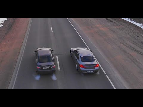 Видео: Такого от Camry 3.5 никто не ожидал. Toyota vs Infiniti G 35.