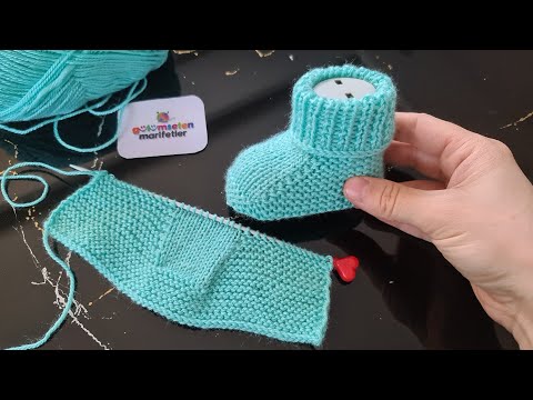 Видео: Специально для тех, кто заслуживает самого лучшего и красивого (вязание детских носков)