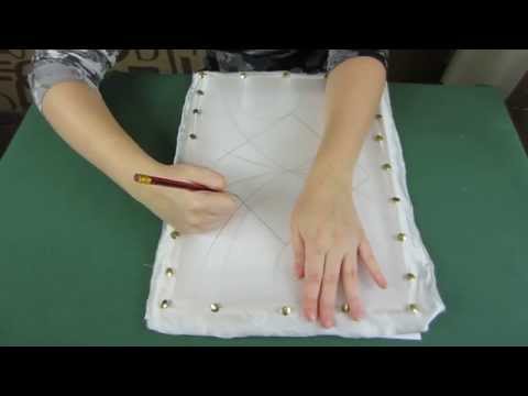 Видео: Перенос эскиза на шелковую ткань для холодного батика