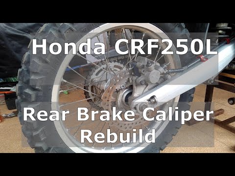 Видео: Чистка, ремонт и восстановление тормозного суппорта мотоцикла Honda CRF250L