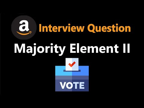Видео: Элемент большинства II — Leetcode 229 — Python