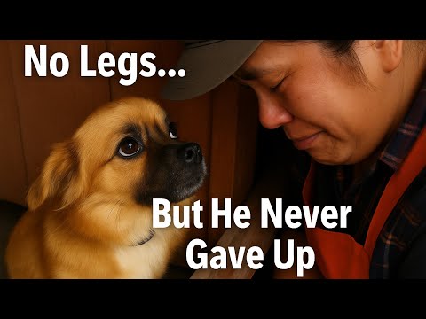 Видео: Он родился без ног… но никогда без надежды 💔🐾 | Реальная история спасения