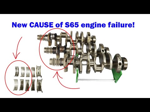 Видео: BMW M3 S65 ВЫШЕ ИЗ СТРОЯ КОРЕННОГО ПОДШИПНИКА! Шатунные подшипники заменены коренными подшипниками.