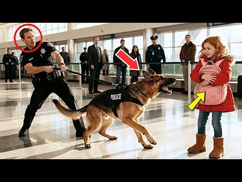 Видео: Полицейская овчарка обезумела у стойки регистрации — её реакция спасла десятки жизней