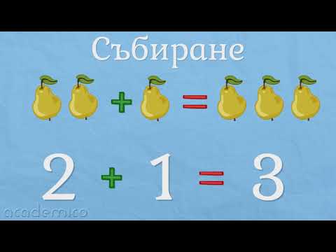 Видео: Събиране и изваждане на цифрата 3 - Математика 1 клас | academico