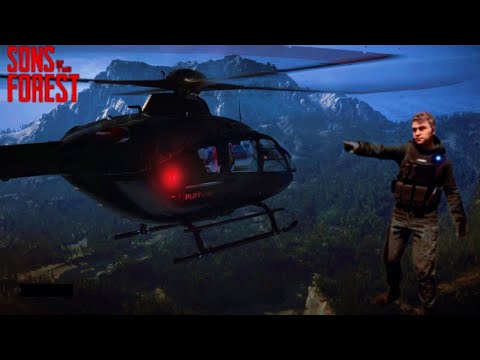 Видео: Упал вертолет прям посреди неизвестного острова | Sons of the forest