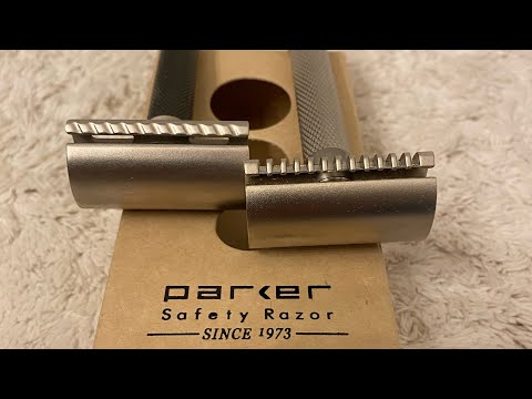 Видео: Бритва Parker Variant с открытым гребнем против бритвы с закрытым гребнем! Первое бритьё лицом к ...