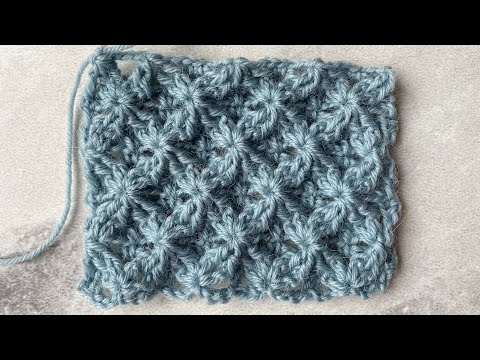 Видео: Двусторонний узор крючком