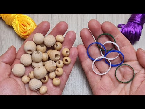 Видео: 😍 ОНИ БЫЛИ СЛАДКИМИ👌 ПОСМОТРИТЕ, ЧТО Я СДЕЛАЛА С ДЕРЕВЯННЫМИ БУСАМИ И ПЛАСТИКОВЫМИ КОЛЬЦАМИ.
