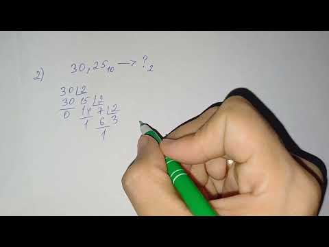 Видео: Бүтін бөлшек сандарды екілік санау жүйесіне ауыстыру