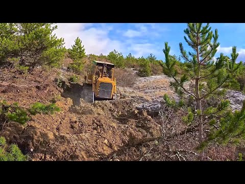 Видео: Как легендарный бульдозер Caterpillar D7g движется по горам Длинная вечеринка #bulldozer