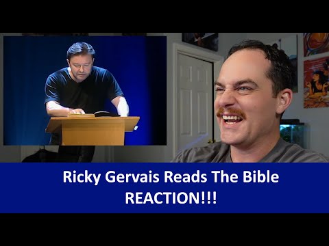 Видео: Американская реакция: Рики Джервейс читает Библию РЕАКЦИЯ