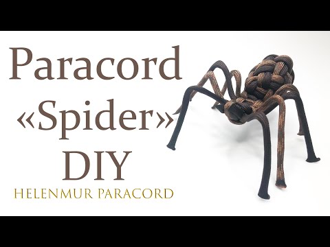 Видео: Paracord DIY "Spider"/ Как сделать паука из паракорда