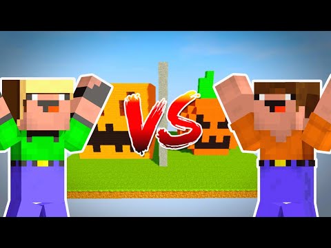 Видео: 2 НУБА СТРОЯТ ТЫКВУ ЗА ВРЕМЯ В МАЙНКРАФТ НУБ СДЕЛАЛ ДОМ MINECRAFT Мультик