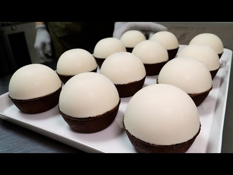 Видео: мягкий и пушистый! приготовление мини-шоколадного мусса - Корейская уличная еда