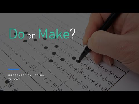 Видео: Do or Make? Какой глагол выбрать?